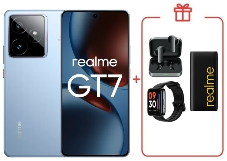 Смартфон Realme GT7 5G 12/256GB IceSense Blue + подарок купить,NaN