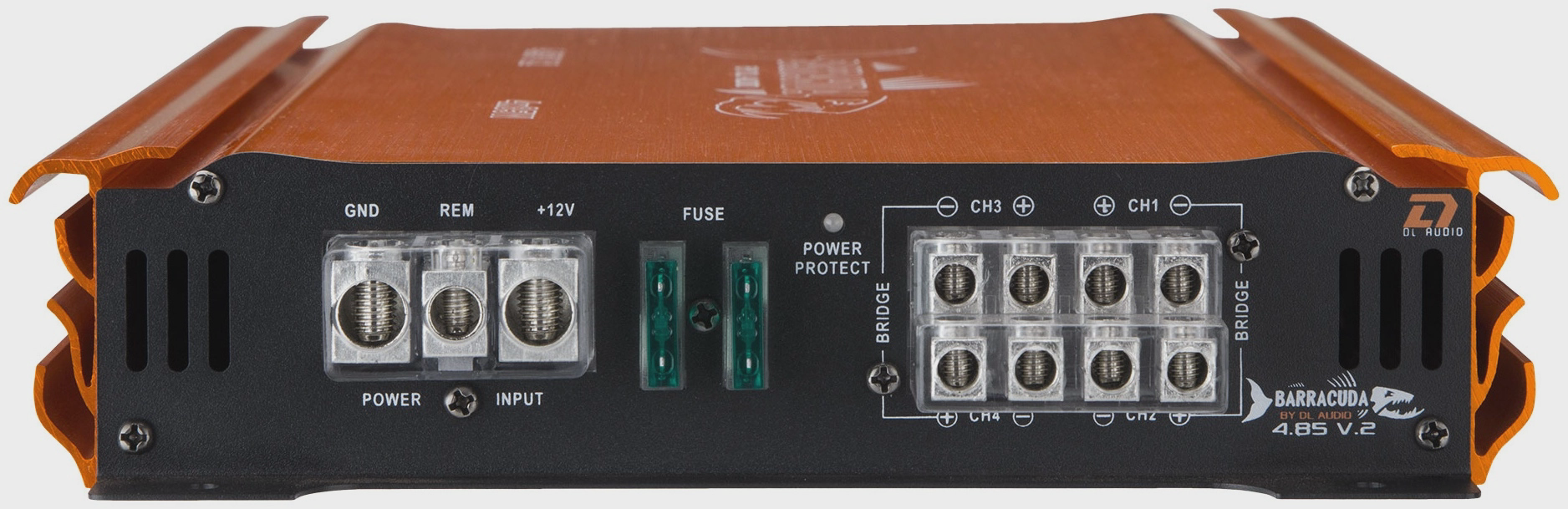 DL Audio Усилитель Barracuda 4.85 V2 + установочный набор Barracuda WK 84 250 Вт 4 канальный