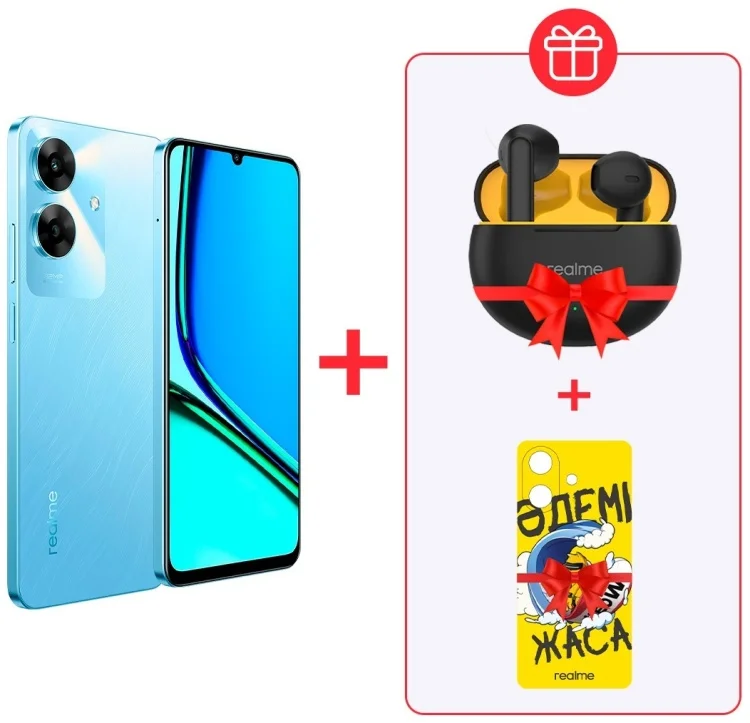 Смартфон Realme Note 60 4/128GB Voyage Blue + подарок купить,NaN