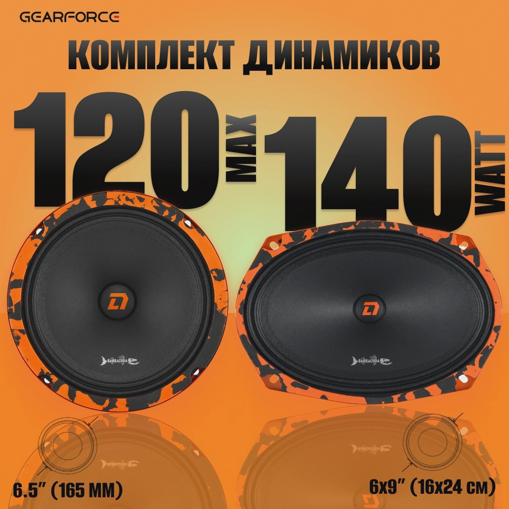 DL Audio среднечастотная АС 16/69 комплект колонок