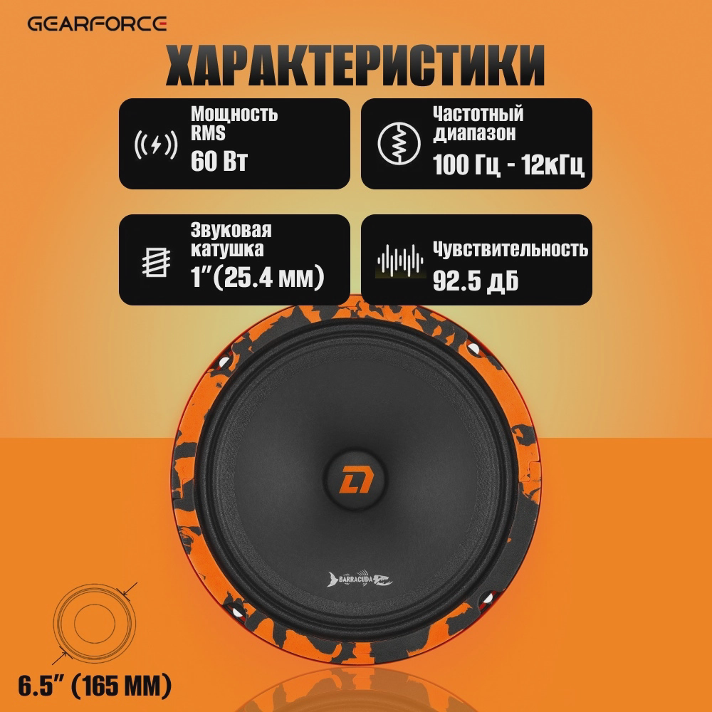 DL Audio среднечастотная АС 16/69 комплект колонок