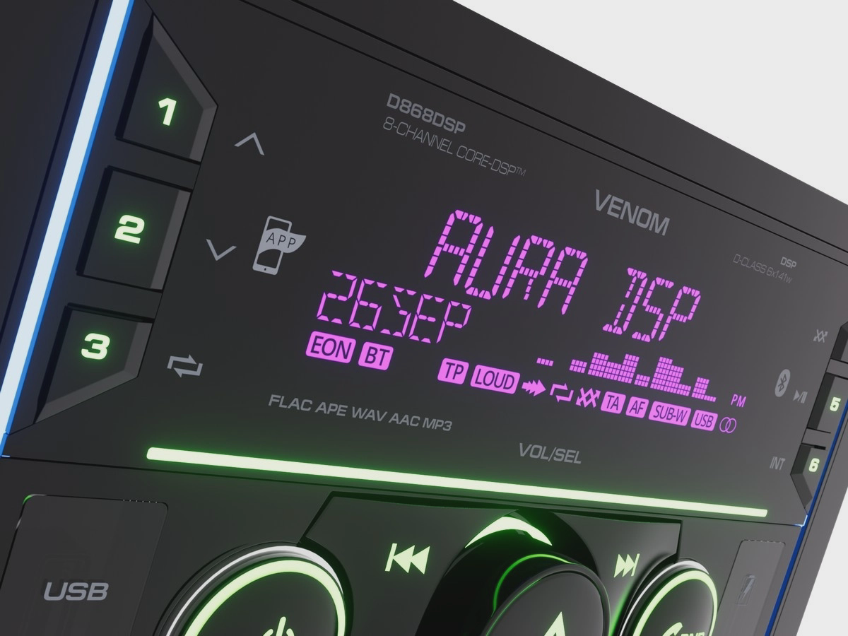AurA VENOM-D868DSP 2 DIN