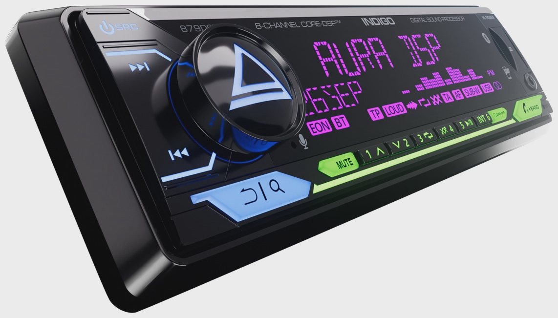 AurA indigo 879 DSP MK2 Hi-Power 1 DIN универсальная