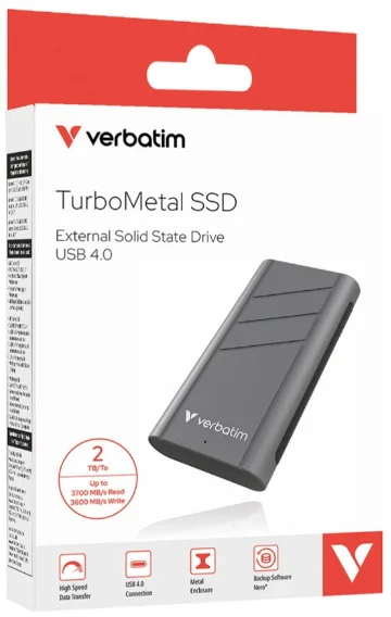 Внешний SSD-накопитель Verbatim TurboMetal 32022 2000Gb