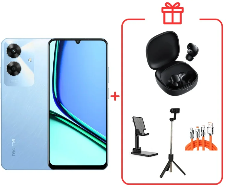 Смартфон Realme Note 60 4/128GB Voyage Blue + подарок купить,NaN