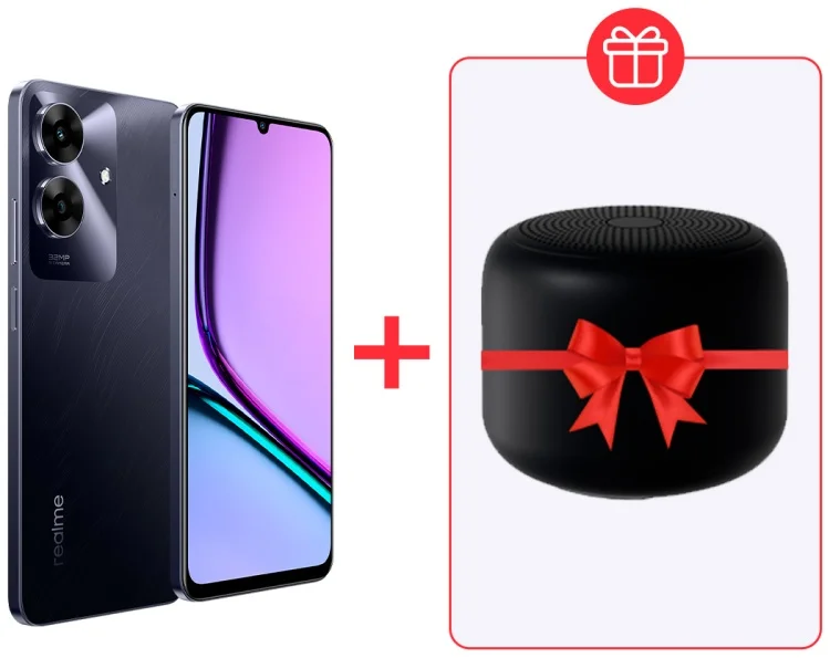 Смартфон Realme Note 60 4/128GB Marble Black + подарок купить,NaN