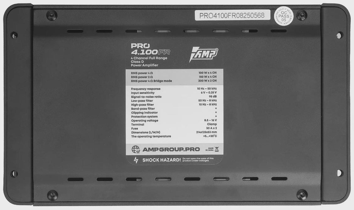 AMP PRO 4.100FR 600 Вт 4 канальный