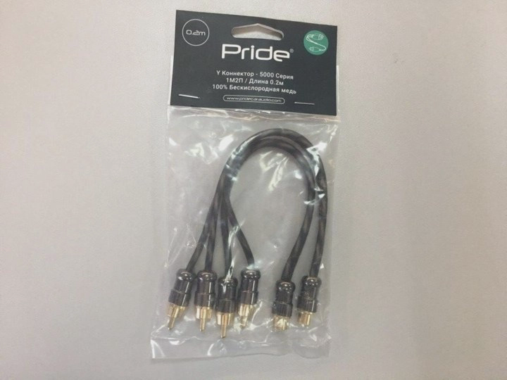 PRIDE кабель RCA Y-5000 (1M2F) 2 шт