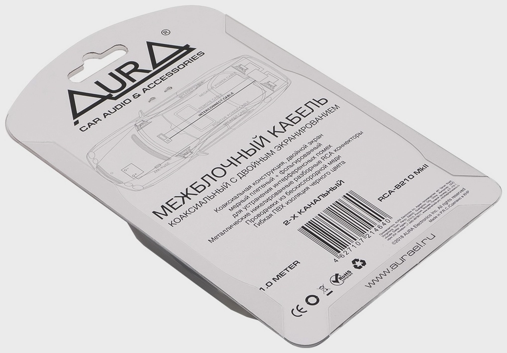 AurA кабель RCA-B210 MkII 1 шт 1 м купить,NaN