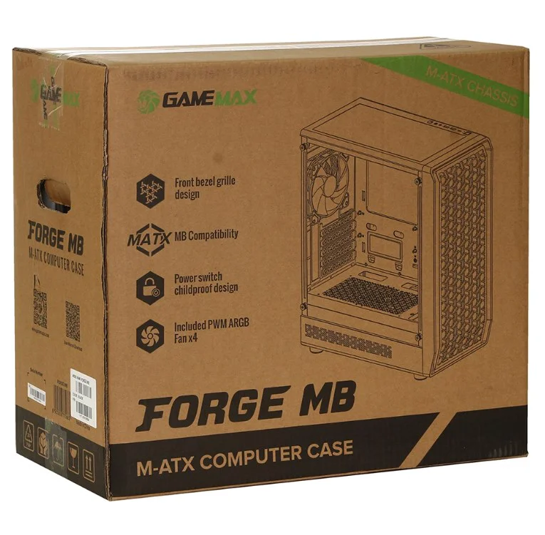 Корпус GameMax Forge MB чёрный купить,NaN
