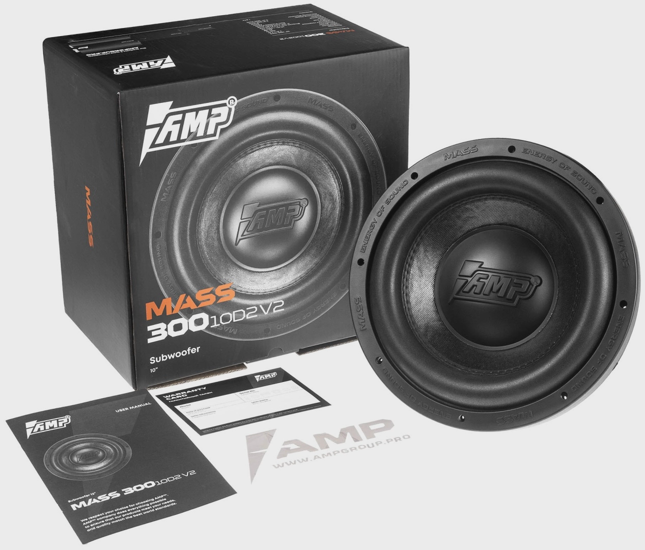 Сабвуфер AMP MASS 300 10D2 V.2