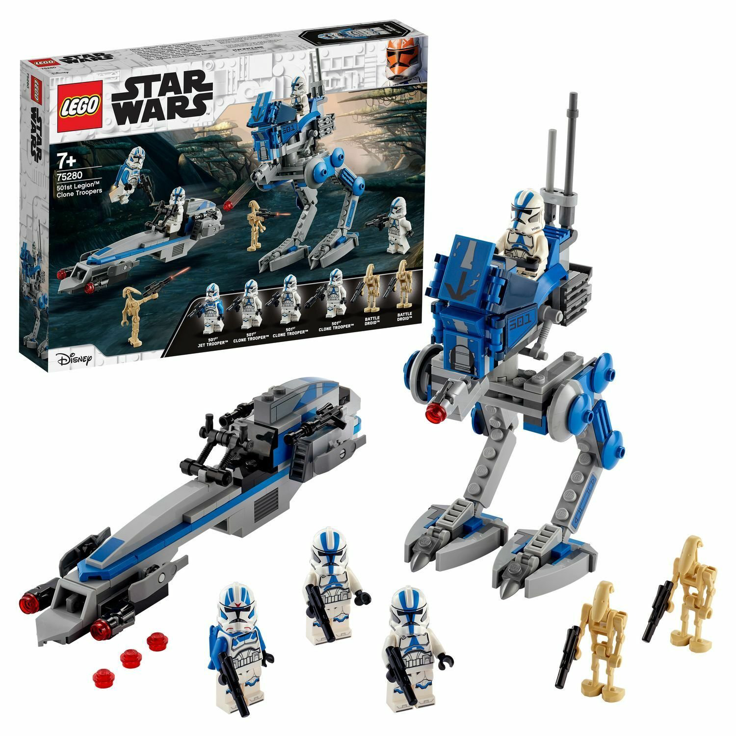 Конструктор Lego Star Wars Клоны-пехотинцы 501-го легиона 75280 285 предметов купить,NaN
