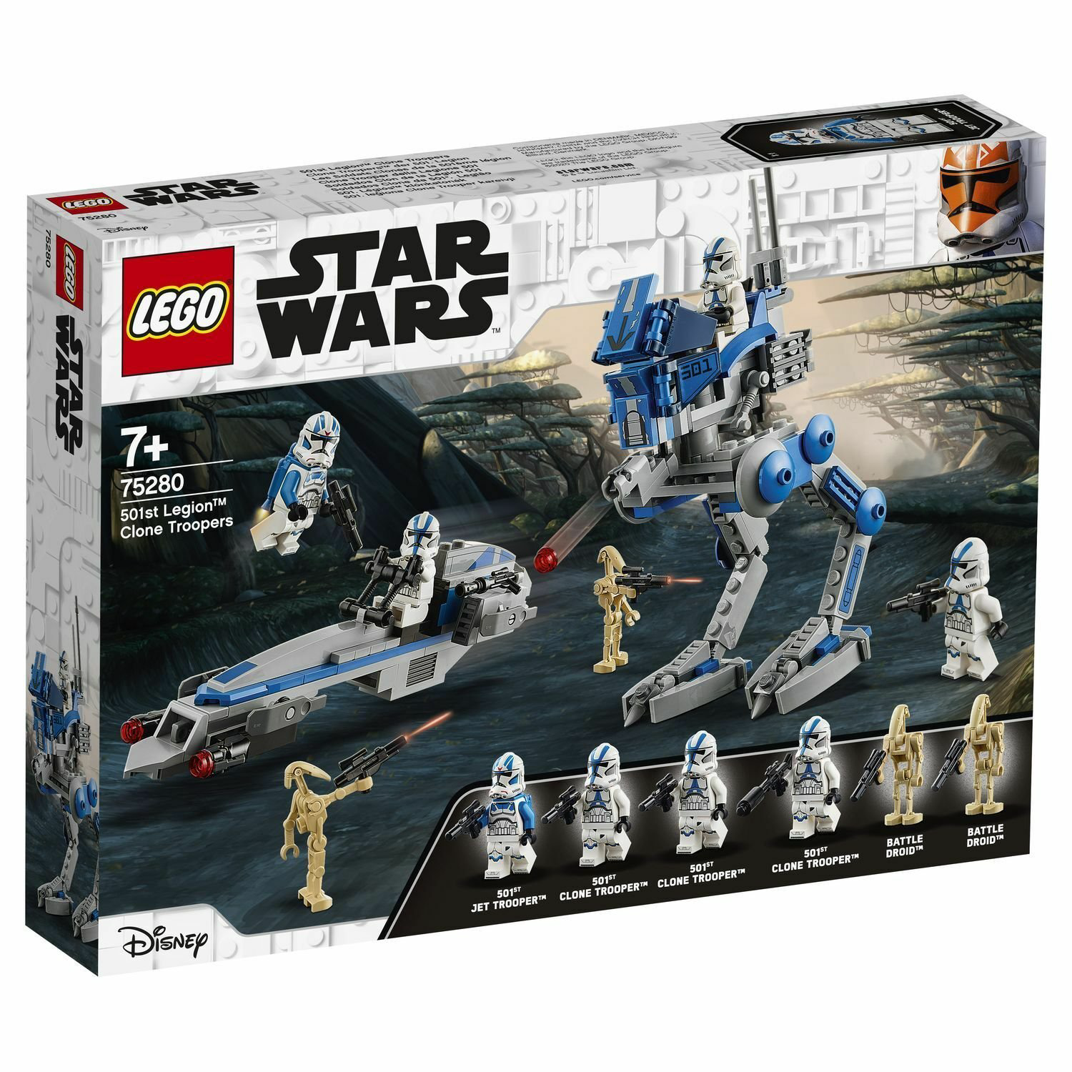Конструктор Lego Star Wars Клоны-пехотинцы 501-го легиона 75280 285 предметов купить,NaN