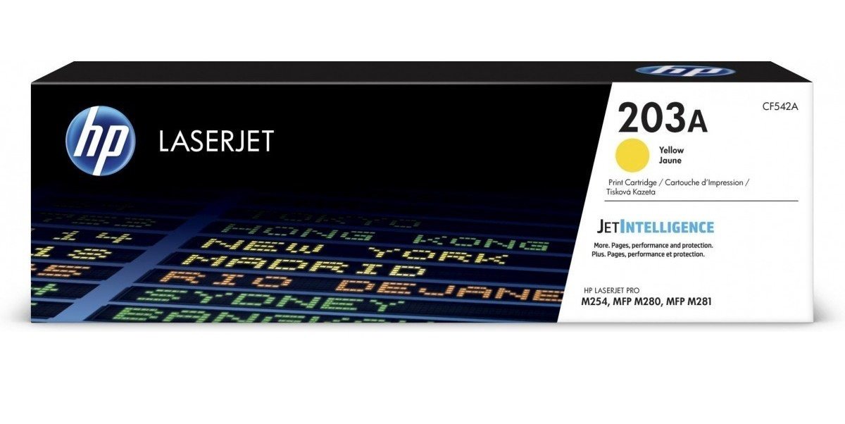 Картридж HP CF542A желтый