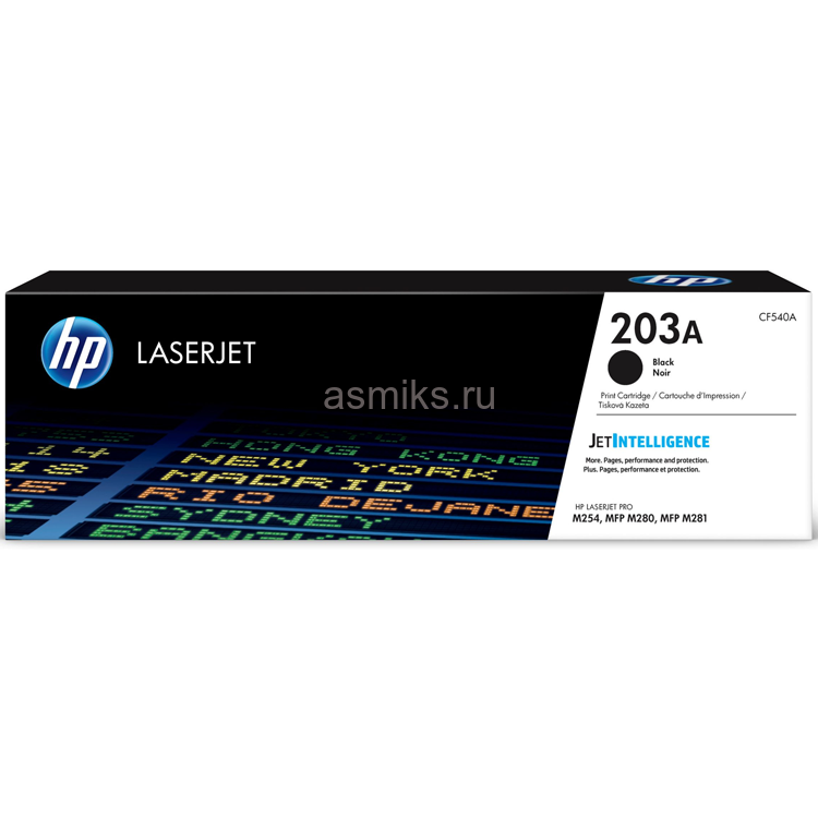 Картридж HP CF540A черный