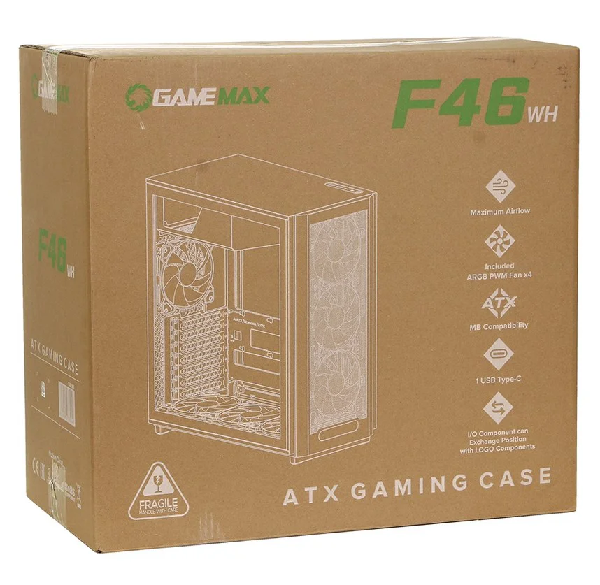 Корпус GameMax F46 1116-4046R0003 белый купить,39990