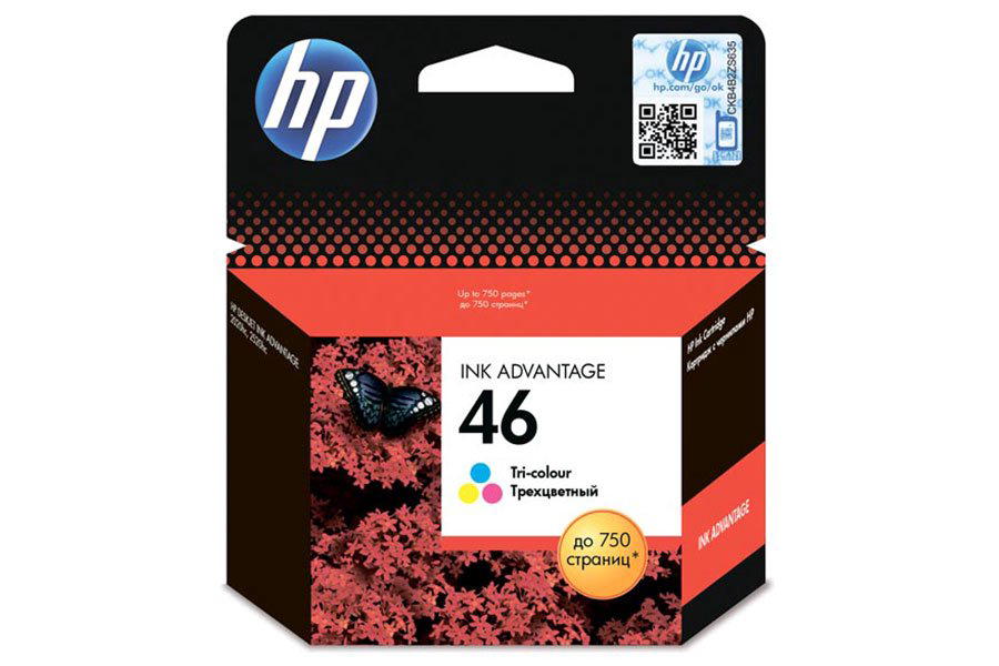 Картридж HP 46 CZ638AE многоцветный купить,NaN