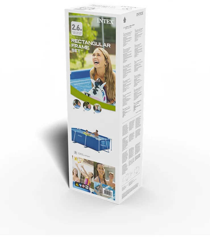 Бассейн каркасный Intex 28271np 260x160x65см голубой купить,34999