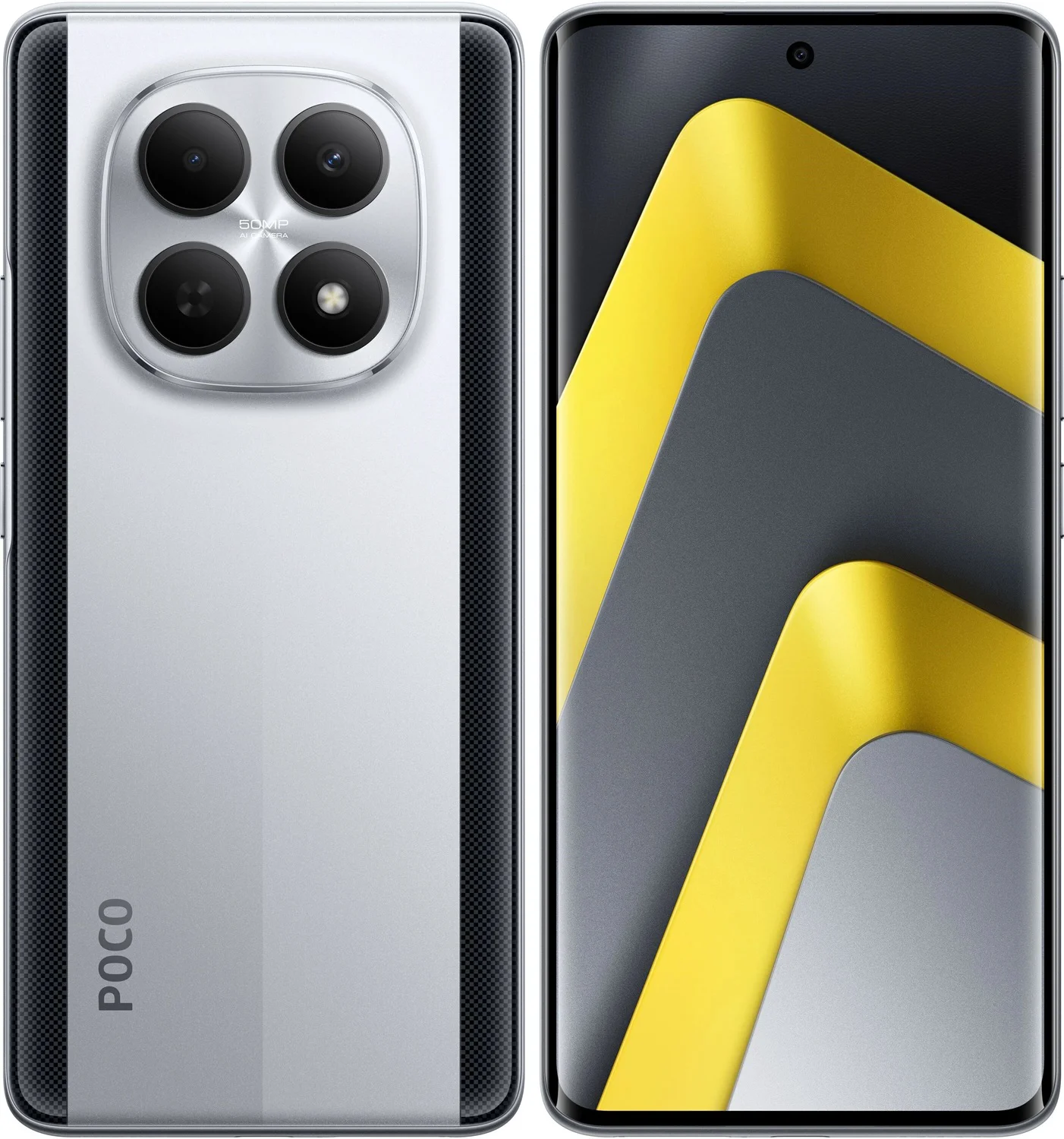 Смартфон Poco M8 5G 8/256GB серебристый + подарок купить,NaN