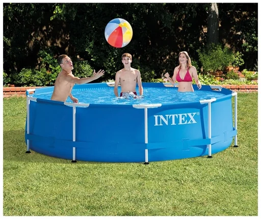 Бассейн каркасный Intex 28200 305x305x76см голубой
