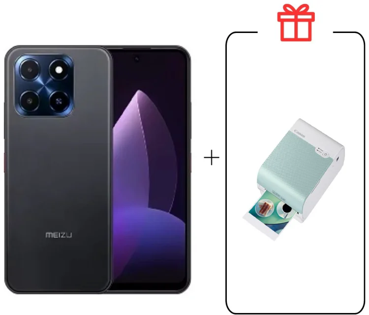 Смартфон Meizu MBLU 22 4/128GB черный + подарок купить,NaN