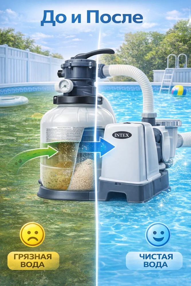 Фильтровальная установка Intex Krystal Clear 26648PP 10599л/ч белая