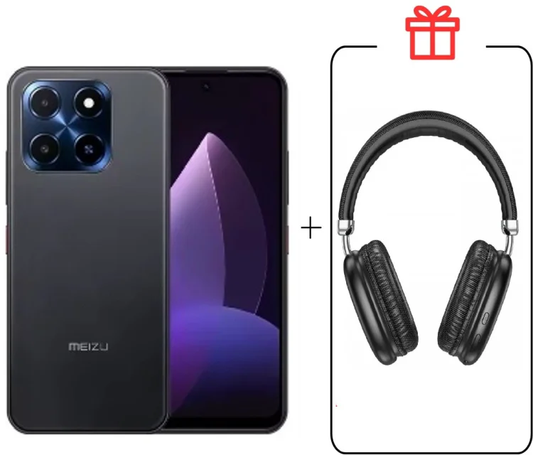 Смартфон Meizu MBLU 22 4/128GB черный + подарок купить,NaN