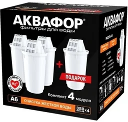 Фильтр для воды Аквафор А6 3+1 белый