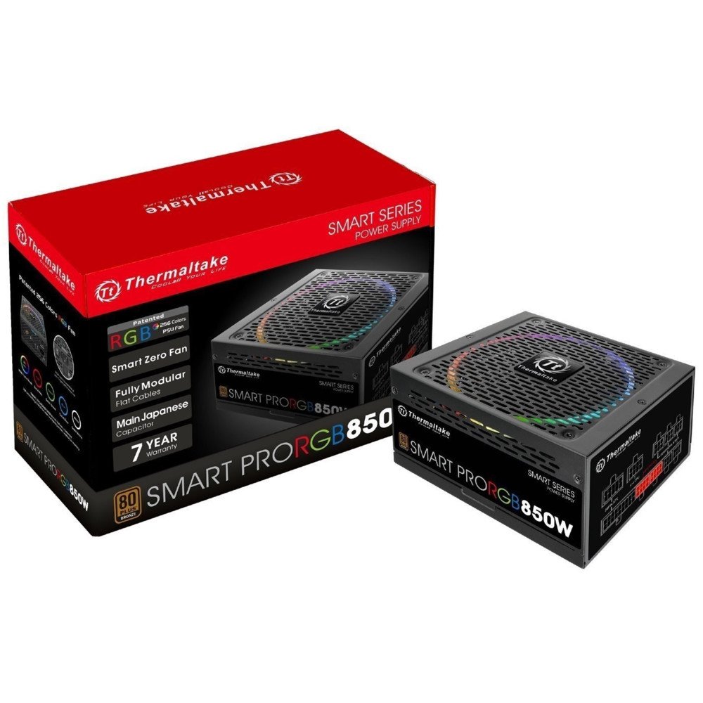 Блок питания Thermaltake Smart Pro RGB 850W черный купить,NaN