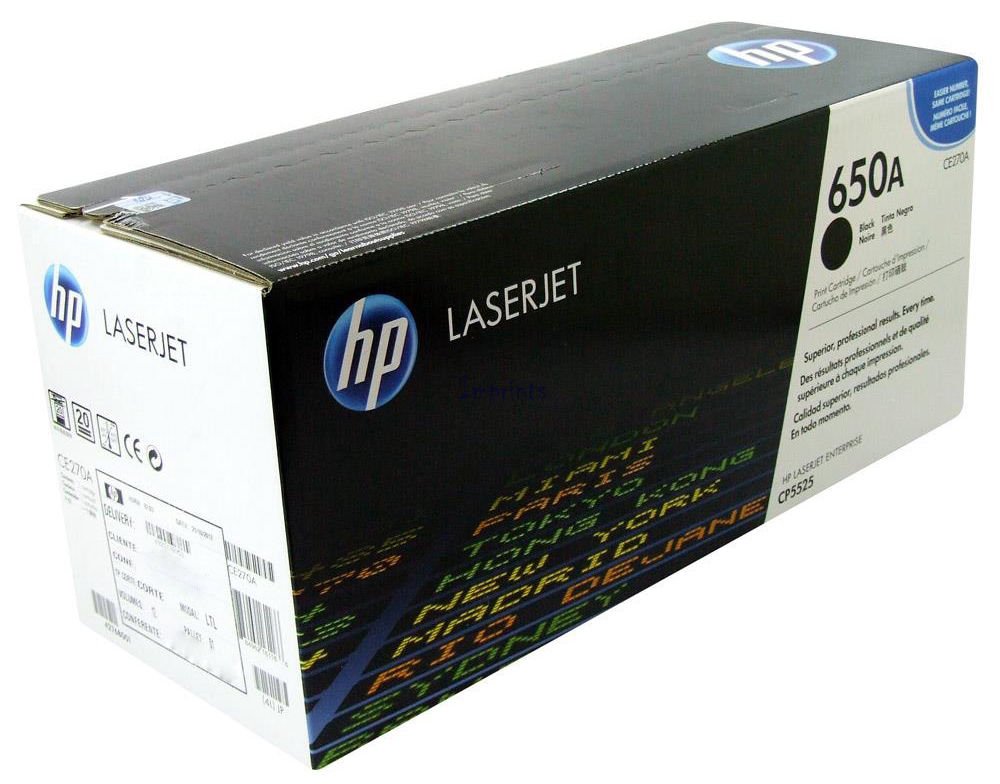 Картридж HP 650A CE270A черный
