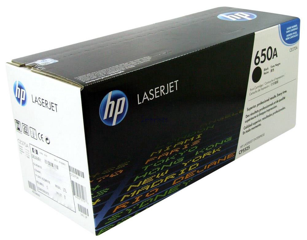 Картридж HP 650A CE270A черный
