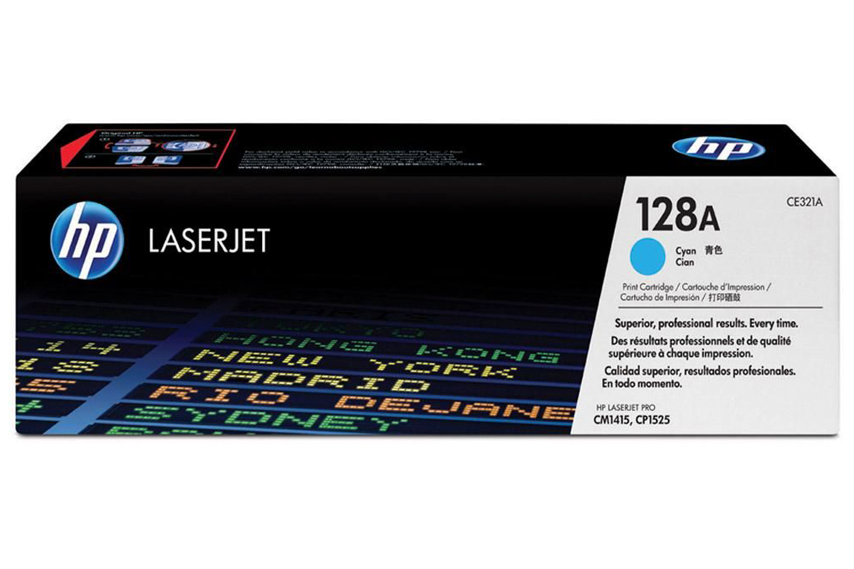 Картридж HP 128A  CE321A голубой