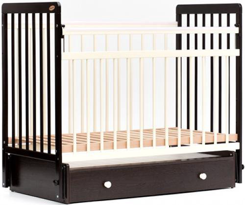 Кровать детская Bambini Евро стиль M 01.10.04 25525 темный орех+слоновая кость купить,NaN