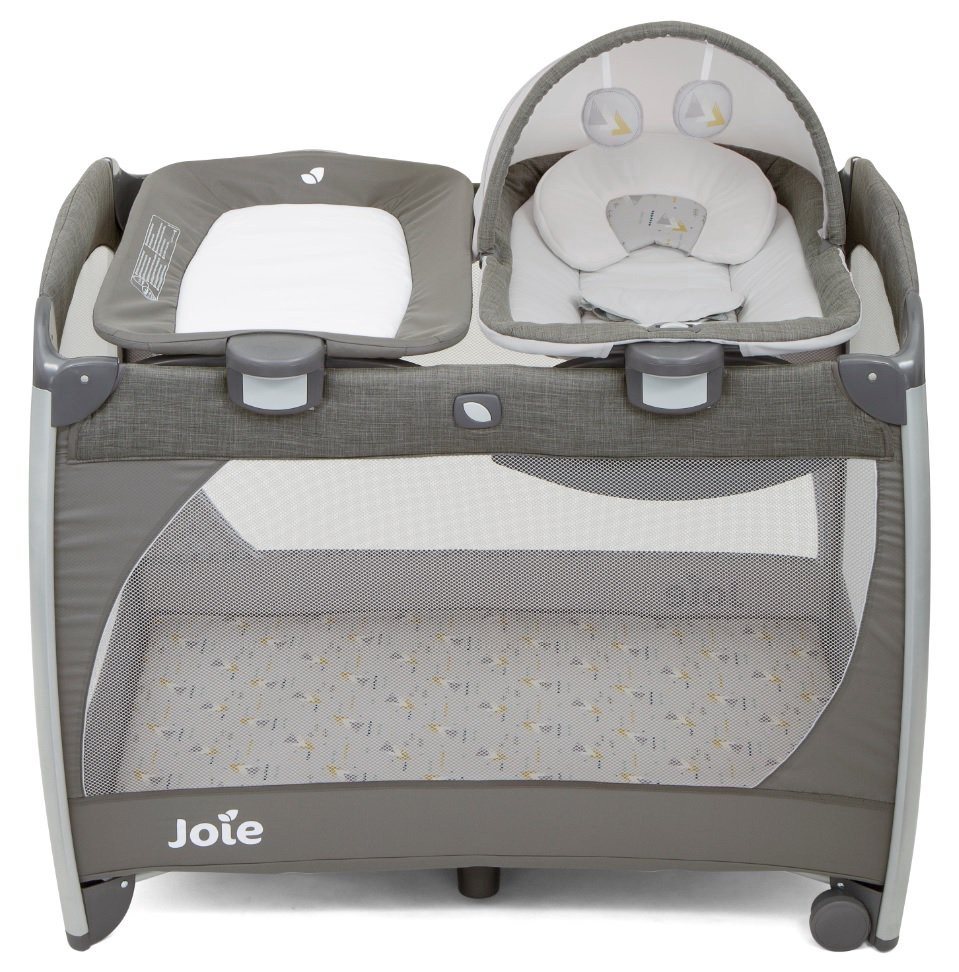 Манеж Joie Playard Excursion change and rock Geometric Mountins  серый купить,NaN