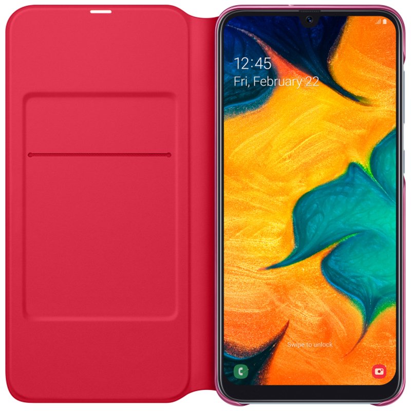 Чехол Samsung Wallet Cover для Galaxy A30 белый