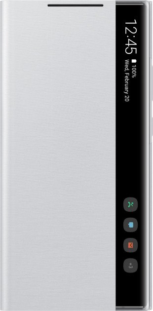 Чехол Samsung Smart Clear View Cover для Samsung Galaxy Note 20 Ultra серебристо-белый купить,NaN