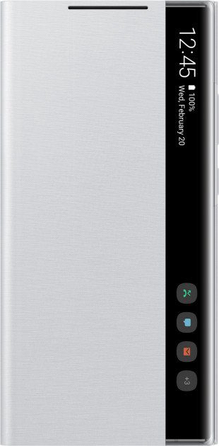 Чехол Samsung Smart Clear View Cover для Samsung Galaxy Note 20 Ultra серебристо-белый купить,NaN