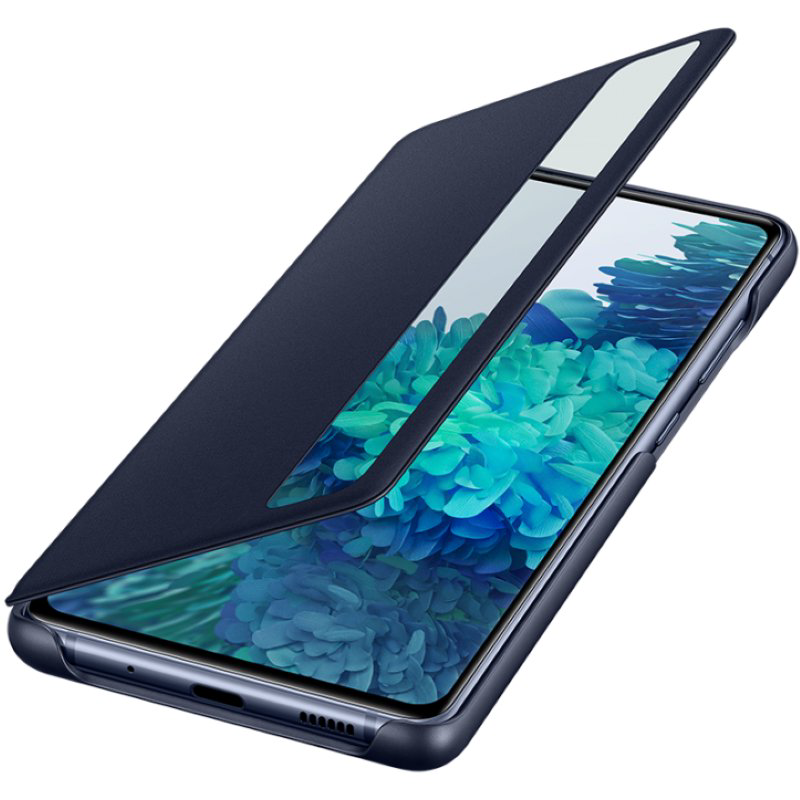 Чехол Samsung Smart Clear View Cover для Samsung Galaxy S20 FE синий купить,NaN
