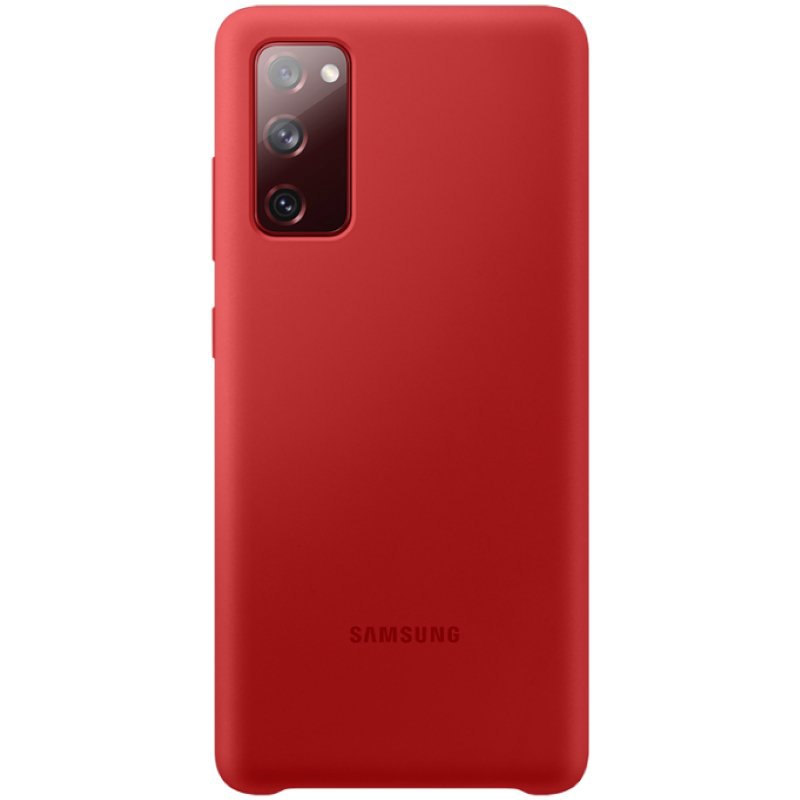 Чехол Samsung Silicone Cover для Galaxy S20 FE EF-PG780TREGRU красный