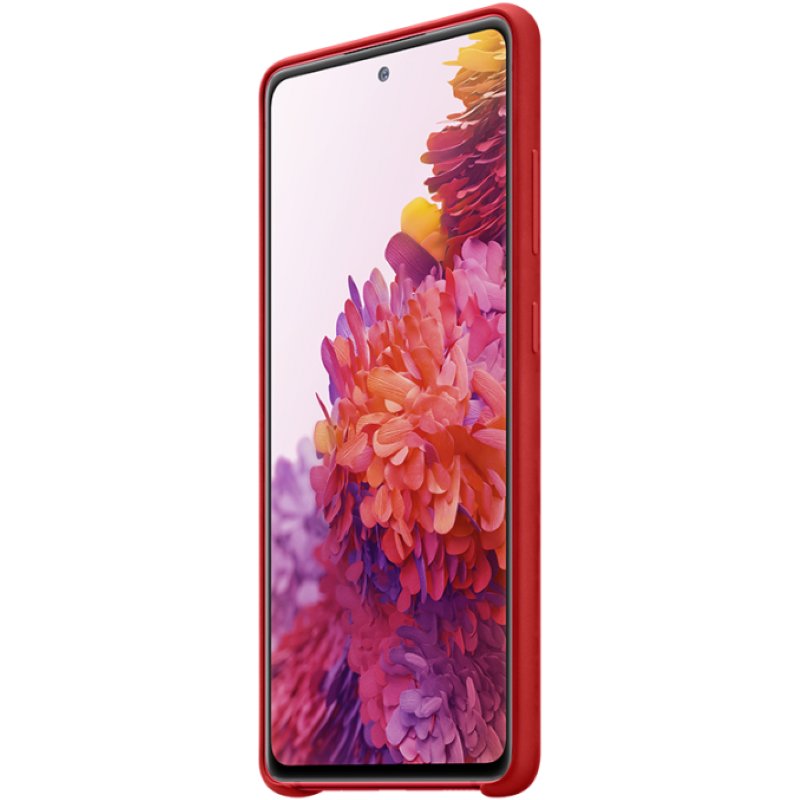 Чехол Samsung Silicone Cover для Galaxy S20 FE EF-PG780TREGRU красный