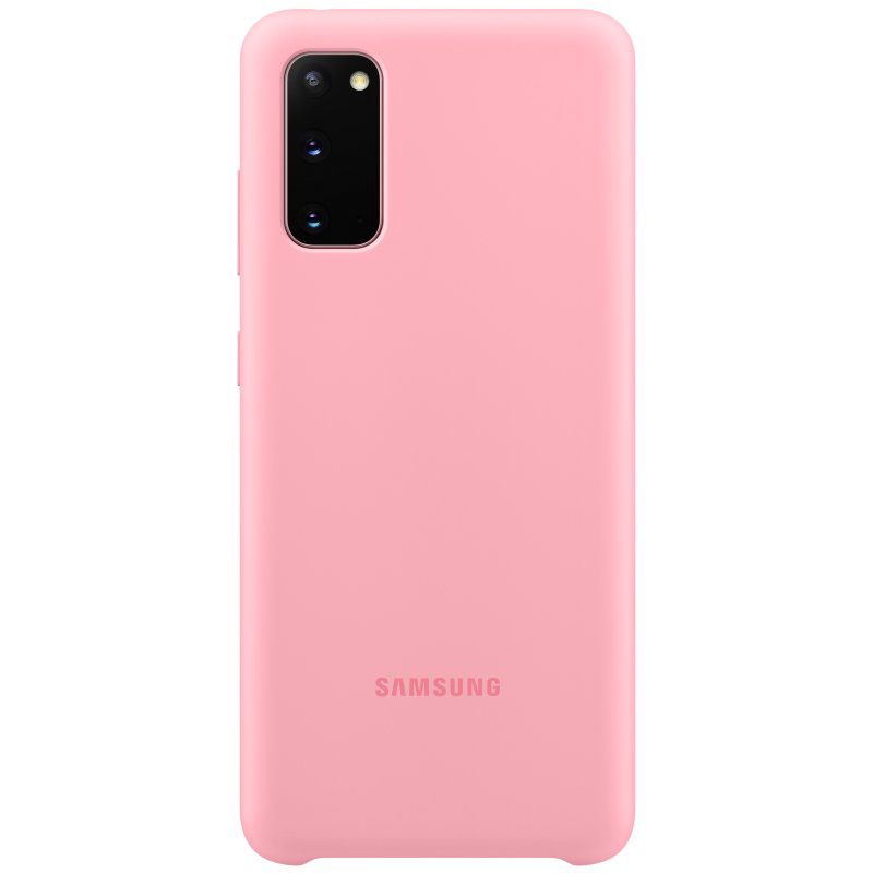 Чехол Samsung Silicone Cover для Galaxy S20 EF-PG980TPEGRU розовый