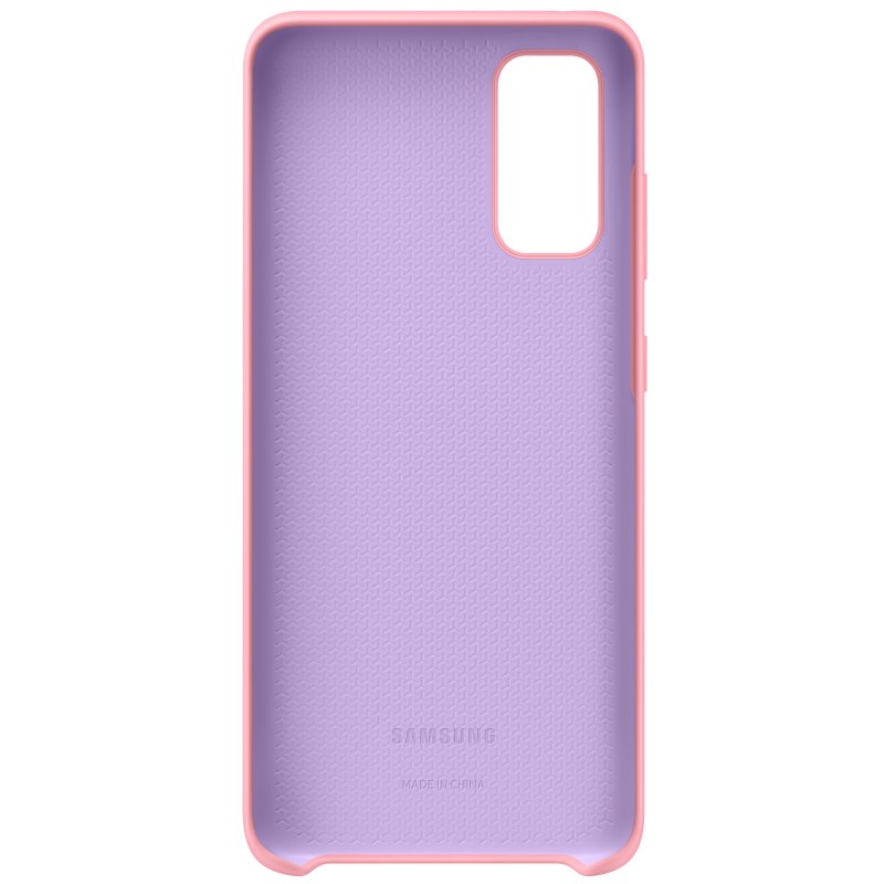 Чехол Samsung Silicone Cover для Galaxy S20 EF-PG980TPEGRU розовый