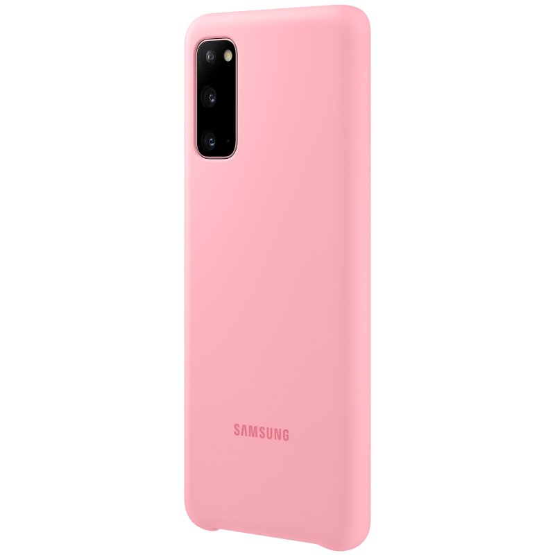 Чехол Samsung Silicone Cover для Galaxy S20 EF-PG980TPEGRU розовый