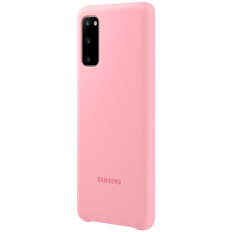 Чехол Samsung Silicone Cover для Galaxy S20 EF-PG980TPEGRU розовый купить,NaN