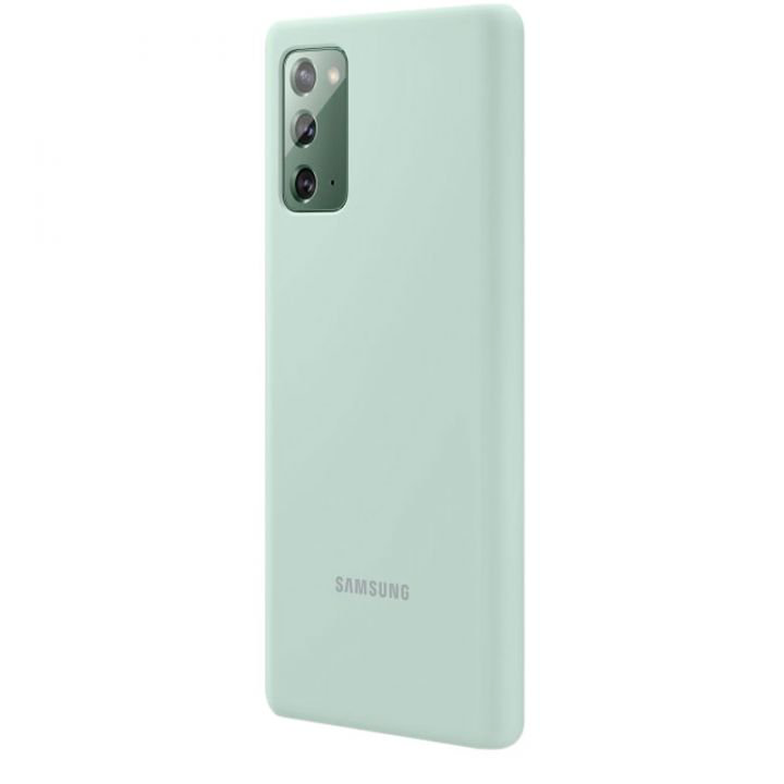 Чехол Samsung Silicone Cover для Galaxy Note 20 EF-PN980TMEGRU зеленый купить,NaN