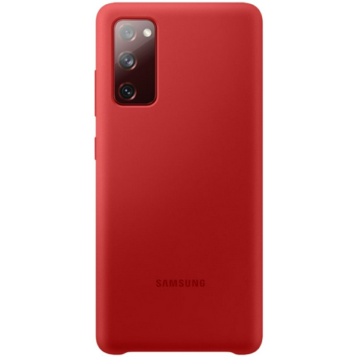 Чехол Samsung Silicone Cover для Galaxy S20 FE EF-PG780TREGRU красный