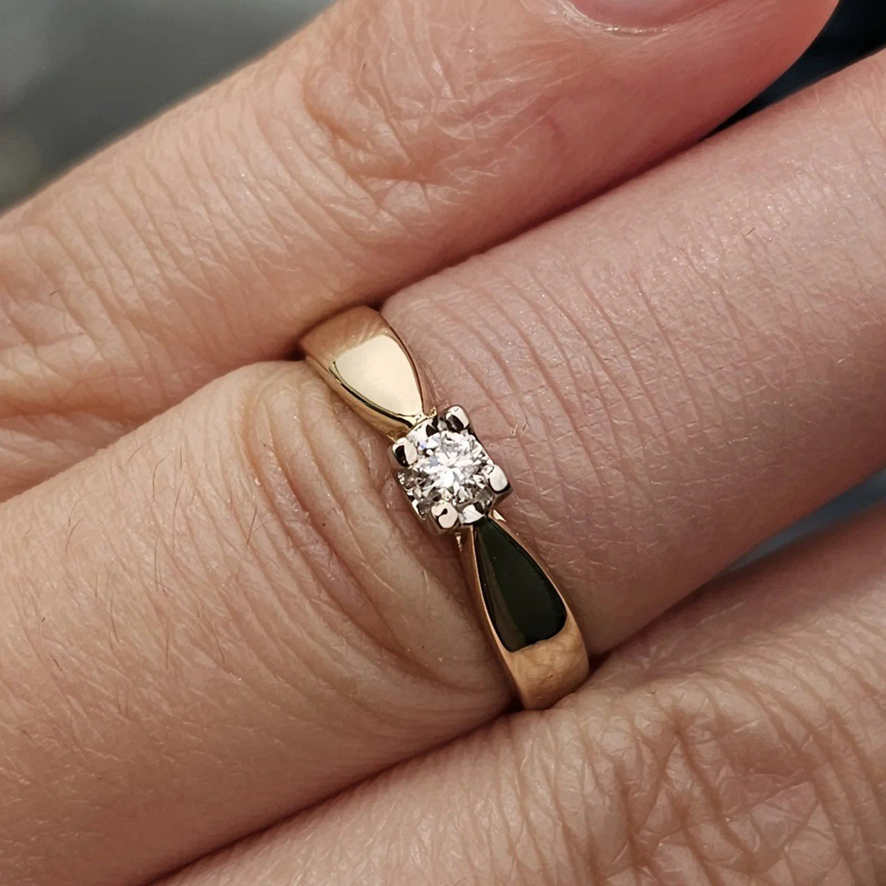 Кольцо Deimantas 110380841 16,5р 1,62гр 0,1ct. купить,NaN