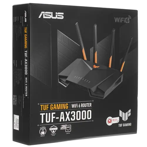 Wi-Fi Роутер Asus TUF Gaming AX3000 V2 90IG0790-MO3B00 Black