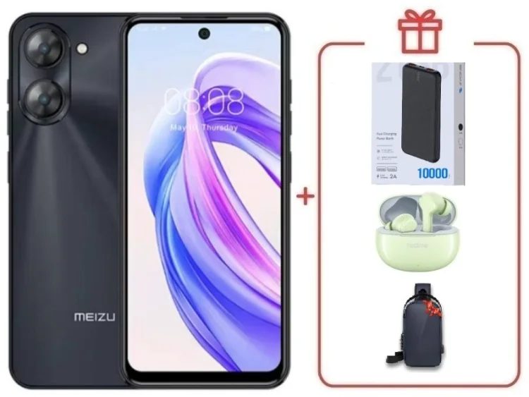 Смартфон Meizu MBLU 21 6 ГБ/128 ГБ черный + подарок купить,NaN