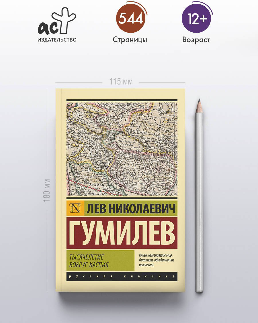 Книга Гумилев Л. Н.: Тысячелетие вокруг Каспия купить,NaN